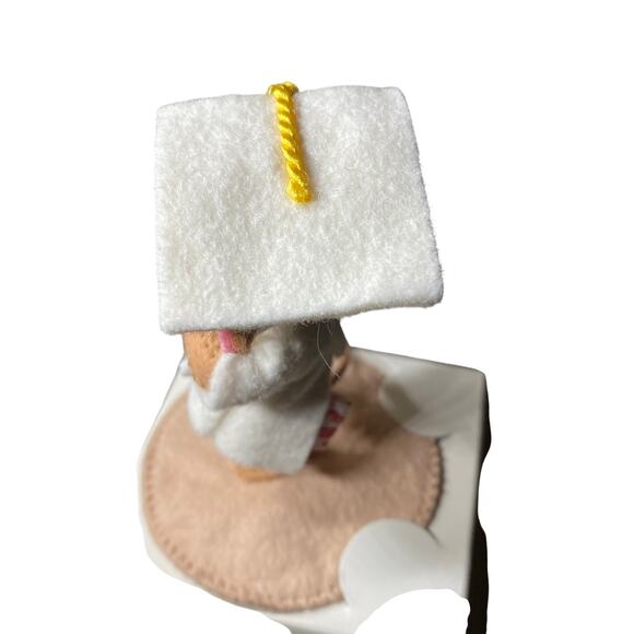 Annalee 3" GRADUATE Mouse With White Gown Vintage 1997 Doll In Box Home Decor - Picture 6 of 10